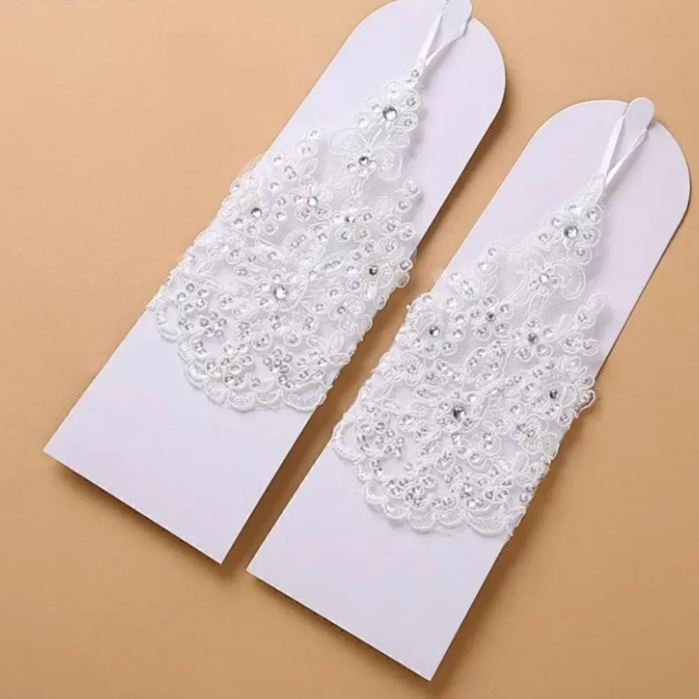 𝅺BRIDAL Gloves White
